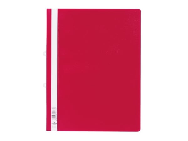 Durable Clear View Folder, Röd, PVC, A4