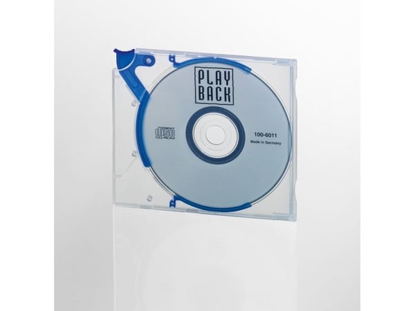 Durable QUICKFLIP Standard - Uttrykningsboks for lager-CD - kapasitet: 1 CD/DVD - blå (en pakke 10)