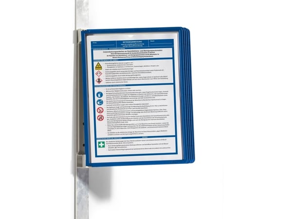 Slitesterk 591407 skjermpanel mørkeblå B x H D 325 360 260 mm DIN A4