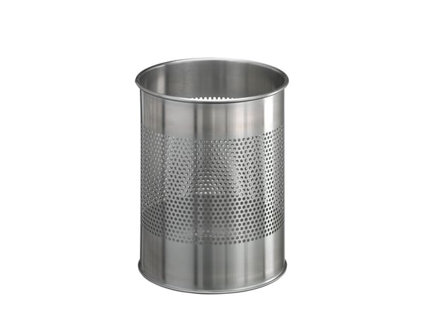 Papirkurv Durable rustfrit stål rund 15/P 165mm