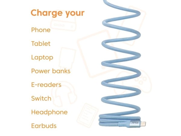 Club 3D - USB-kabel - 24 pin USB-C (hann) til 24 pin USB-C (hann) - USB 2.0 - 48 V - 5 A - 2 m - rullet sammen, USB Power Delivery (240 W), støtte ...