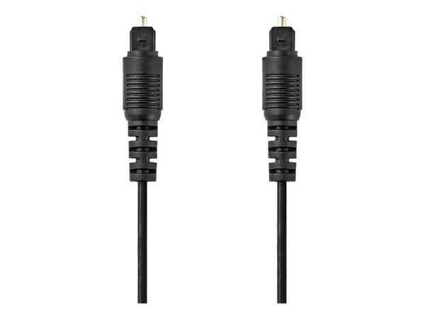 Nedis optisk lydkabel - Toslink-plugg | Toslink-kontakt | 1,00 m | Runde | PVC | Svart | merkelapp