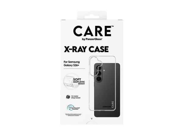CARE by PanzerGlass X-Ray - Baksidedeksel for mobiltelefon - termoplast-polyuretan (TPU) - gjennomsiktig - for Samsung Galaxy S26+