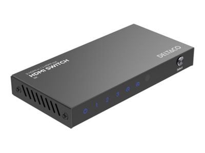 DELTACO - Video/audio switch - 3 inputs to 1 output, 8K@60Hz, with remote - 4 x HDMI - stasjonær