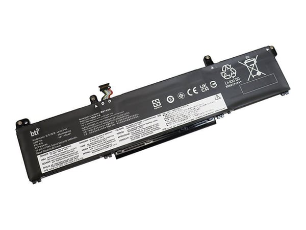 BTI - Kannettavan tietokoneen akku (samanlainen kuin: Lenovo 5B11H56401) - Litium-ioni - 3-kennoinen - 6060 mAh - 70 Wh