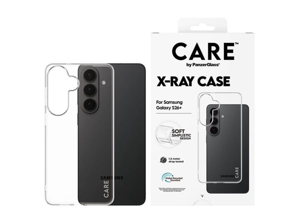 CARE by PanzerGlass X-Ray - Baksidedeksel for mobiltelefon - termoplast-polyuretan (TPU) - gjennomsiktig - for Samsung Galaxy S26+