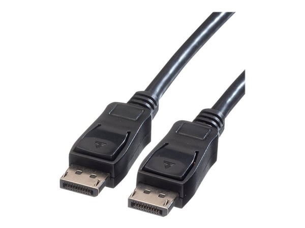 VALUE - DisplayPort-kabel - DisplayPort hann til DisplayPort hann - 2 m - skjermet - svart