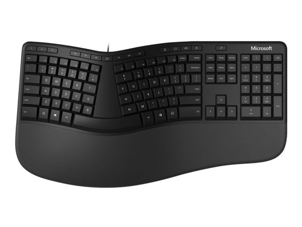 Microsoft Ergonomic Keyboard - Tangentbord - USB - fransk - svart