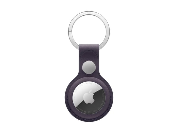 Apple - Taske til airtag - ruostumatonta terästä, mikrotwill - midnight purple - for AirTag - for AirTag