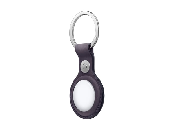 Apple - Taske til airtag - ruostumatonta terästä, mikrotwill - midnight purple - for AirTag - for AirTag