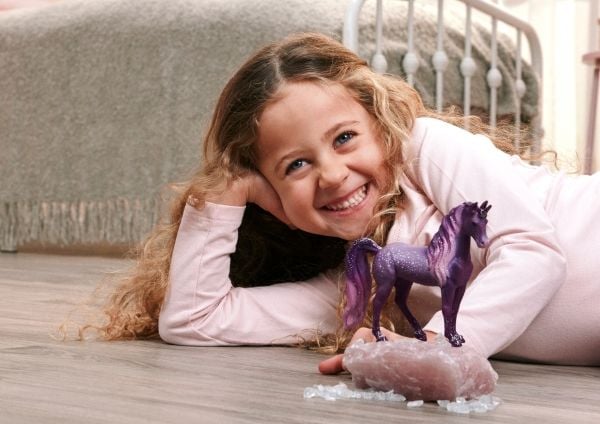 Schleich Galaxy enhjørning regnbue hoppe