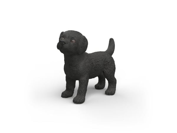 Schleich svart labrador retriever-valp