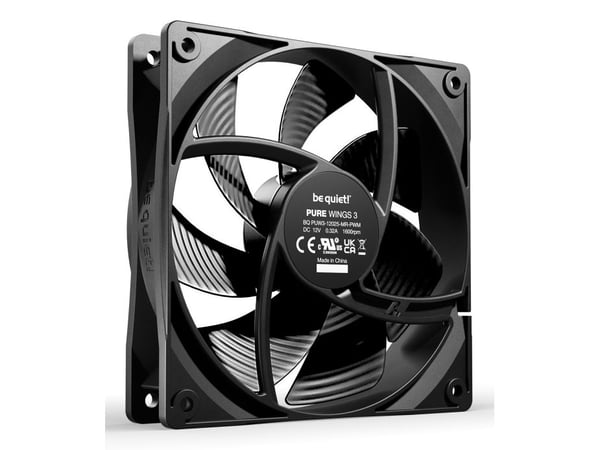 be quiet! Pure Wings 3 120mm | PWM Triple Pack, Vifte, 12 cm, 1600 RPM, 84,8 m³/t, Svart