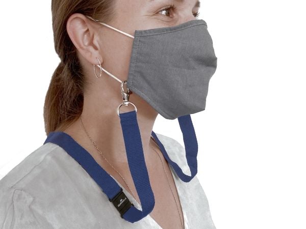 Durable 852807, Ansiktsmask, Textil, Blå, 44 cm, 20 mm