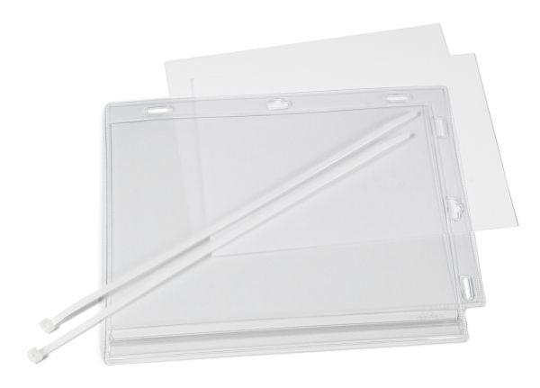 Vanntett infolomme A5 med kabelstrips for montering - 5 stk./pakning