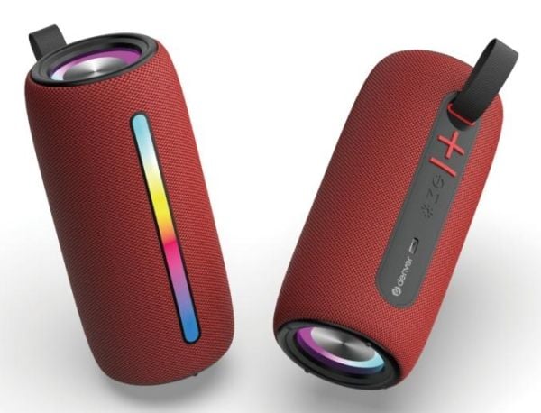 DENVER BTL-360 - Høyttaler - for bærbar bruk - trådløs - Bluetooth - 10 watt - bordeaux