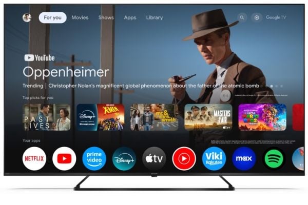 Sharp 50HP6265E, 127 cm (50"), 3840 x 2160 pikseliä, QLED, Älytelevisio, Wi-Fi, Musta