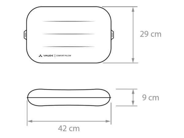 VAUDE 47062, Oppblåsbar, Rød, Polyester, 1 stykker, 290 mm, 420 mm