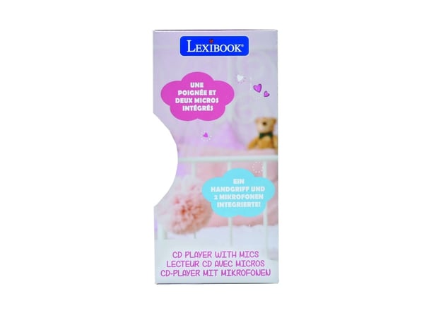 Lexibook Disney Stitch RCDK100, 265 g, Rosa, Bærbar CD-spiller