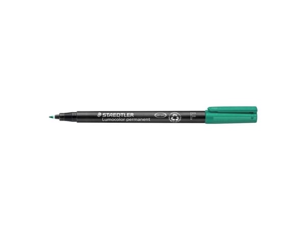 STAEDTLER Lumocolor 318 - Markør - permanent - grønn - 0.6 mm - fin