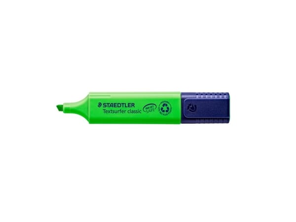 Tekstmarker Staedtler 364 grøn Textsurfer Classic - (10 stk.)