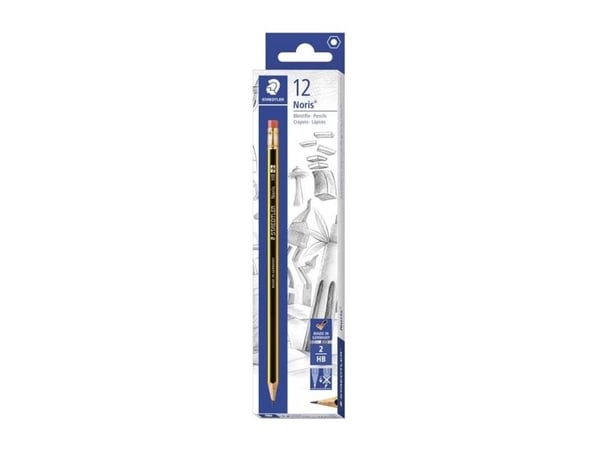 STAEDTLER Noris - Blyant - HB - 2 mm - med viskelær