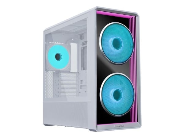 Lian Li Lancool 217 INF - Mid tower - SSI EEB - sidepanel med vindu (herdet glass) - ingen strømforsyning (ATX) - hvit - USB/lyd