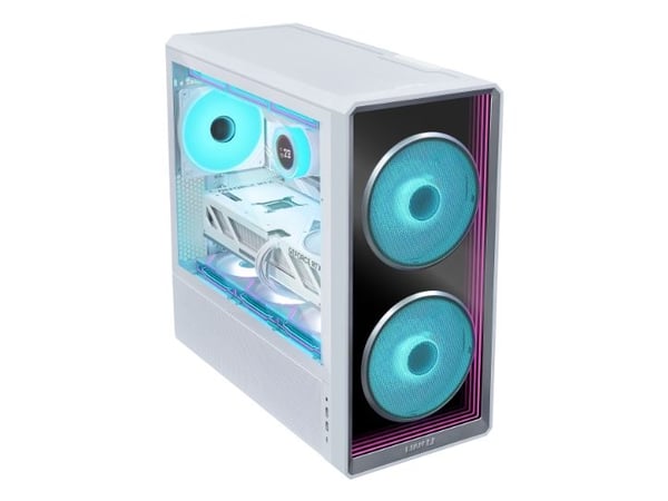 Lian Li Lancool 217 INF - Mid tower - SSI EEB - sidepanel med vindu (herdet glass) - ingen strømforsyning (ATX) - hvit - USB/lyd