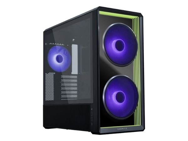 Lian Li Lancool 217 INF, Midi Tower, PC, Svart, ATX, EATX, Micro ATX, Mini-ITX, SSI EEB, Stål, Herdet glass, Hjem/Kontor