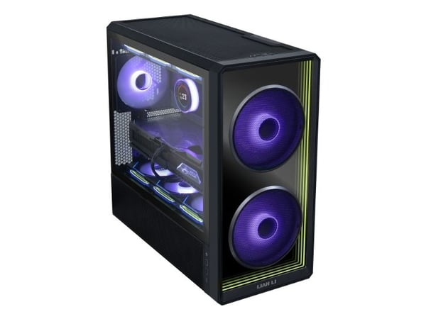 Lian Li Lancool 217 INF, Midi Tower, PC, Svart, ATX, EATX, Micro ATX, Mini-ITX, SSI EEB, Stål, Herdet glass, Hjem/Kontor