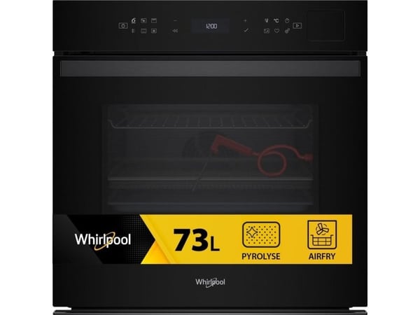 Whirlpool W Collection WOI6A8FPT1SBA - Ovn - med dampfunksjon - innebygd - fordypning - bredde: 56 cm - dybde: 55 cm - høyde: 58.3 cm - med selvren...