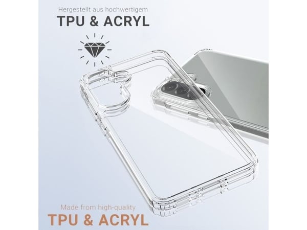 JT BERLIN Pankow Clear, Etui, Samsung, A56 5G, 17 cm (6.7"), Gjennomsiktig