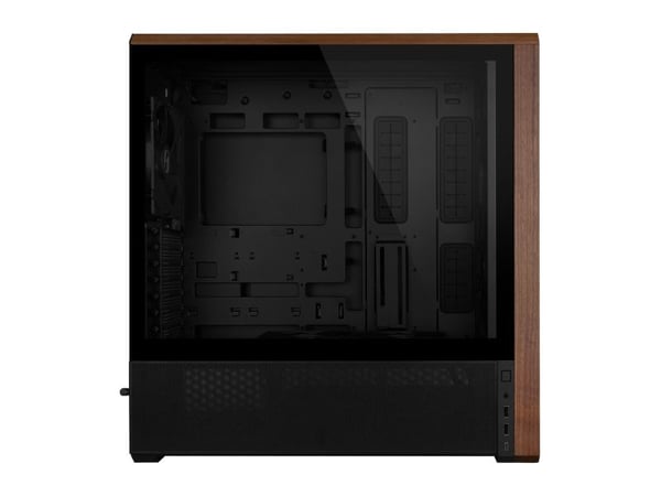 Lian Li Lancool LAN217X, Midi Tower, PC, Svart, Tre, ATX, EATX, SSI EEB, Stål, Herdet glass, Tre, 18 cm