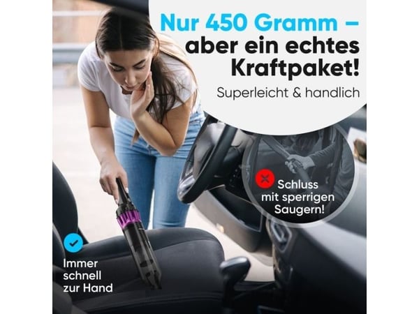 ProfiCare PC-AKS 3137, Tørr, HEPA, Møbeltrekk, Uten pose, Antrasitt, Batteri