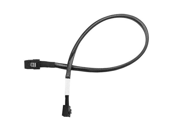 SilverStone CPS06 - Intern SAS-kabel - med sidoband - 4-vägs - 4x mini-SAS HD (SFF-8643) (hane) till mini-SAS (SFF-8087) (hane) - 60 cm - svart