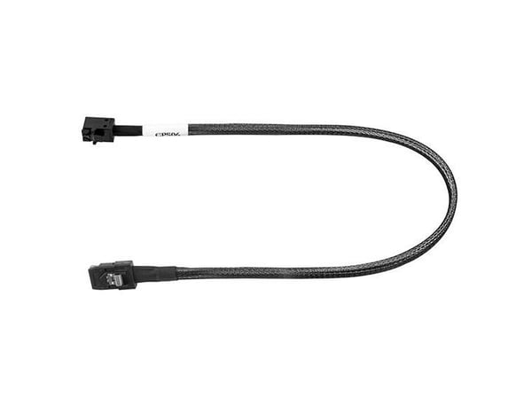 SilverStone CPS06 - Intern SAS-kabel - med sidoband - 4-vägs - 4x mini-SAS HD (SFF-8643) (hane) till mini-SAS (SFF-8087) (hane) - 60 cm - svart