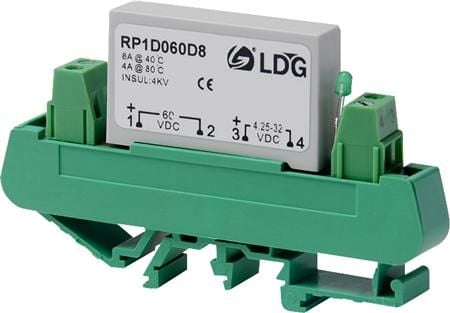 CARLO GAVAZZI Solid-state rele piirilevylle asennettuna, 1-vaiheinen ZS/IO Tyyppi RP1A, RP1B, sis. pistorasian DIN-kiskolle