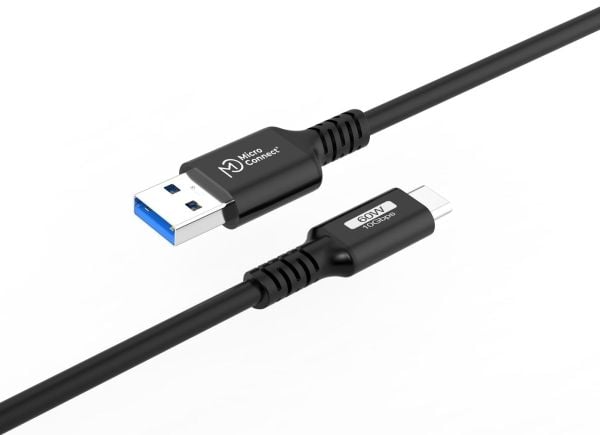 Premium USB-C to USB-A cable  0,15m, 10Gbps, 60W