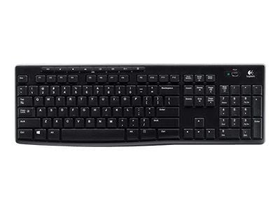 Logitech Wireless Keyboard K270 - Tastatur - trådløs - 2.4 GHz - Belgisk