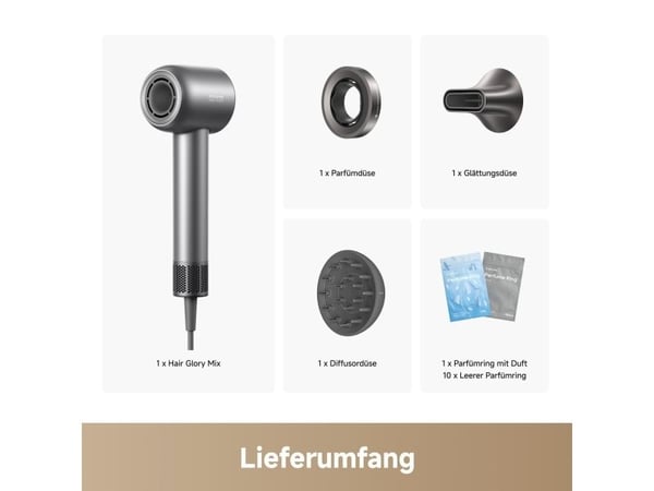 Dreame Glory Mix, 110000 rpm, 55 °C, 80 °C, 58 dB, Sort, Monokromatisk