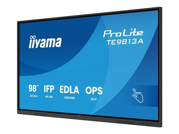 iiyama ProLite TE9813A-B2AG - 98" Diagonalklasse (97.5" synlig) LED-bakgrunnsbelyst LCD-skjerm - interaktiv digital skilting - med berøringsskjerm ...