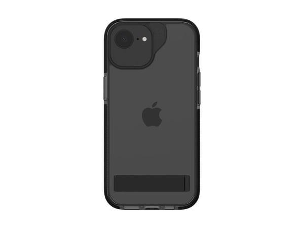 Zagg Santa Cruz - Baksidedeksel for mobiltelefon - stativ - grafen - svart, gjennomsiktig - for Apple iPhone 13, 14, 15, 16e