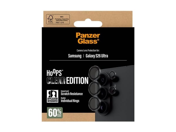 PanzerGlass Hoops - Clear Edition - linsebeskytter for mobiltelefon - gjennomsiktig - for Samsung Galaxy S26 Ultra