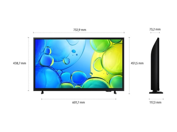Samsung GU32F6009FU - 32" Diagonalklasse F6009 Series LED-bakgrunnsbelyst LCD TV - Smart TV - Tizen OS - 1080p 1920 x 1080 - HDR - svart