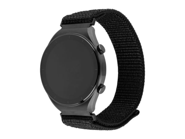 FIXED - Klokkestropp for smart armbåndsur - nylon, quick release, 22 mm - 160-210 mm - svart
