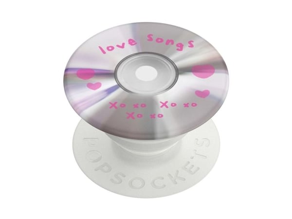 PopSockets PopGrip, grep, gjennomsiktig, rosa, universal, 1 stk, 75 mm, 150 mm