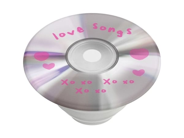 PopSockets PopGrip, grep, gjennomsiktig, rosa, universal, 1 stk, 75 mm, 150 mm