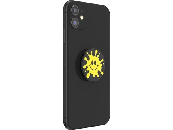 PopSockets PopGrip, Grippi, Musta, Keltainen, Universaali, 1 kpl, 75 mm, 150 mm
