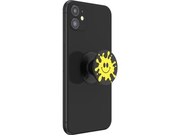PopSockets PopGrip, Grippi, Musta, Keltainen, Universaali, 1 kpl, 75 mm, 150 mm