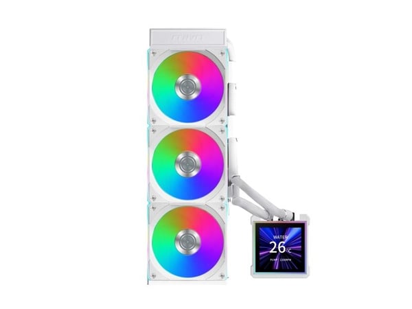 Lian Li Hydroshift II LCD-S 360 CL - Væskekjølesystem for prosessor - (for: LGA1700, LGA1851, AM4, AM5) - 120 mm - hvit